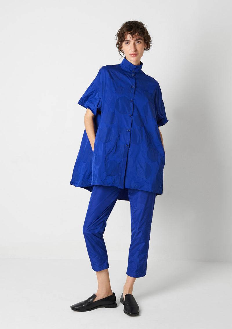 Katharina Hovman Short Sleeves heavy Taffetas, DOTS, tint Heißer Verkauf