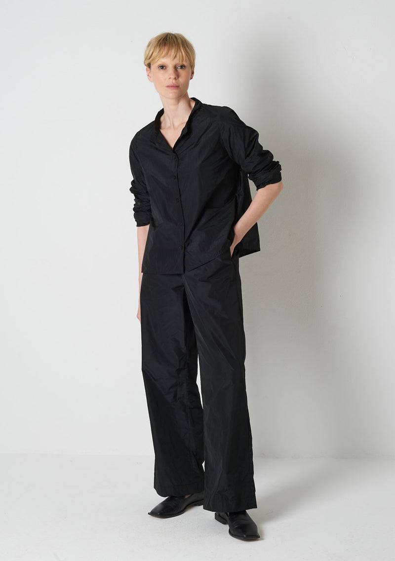 Katharina Hovman Japanbluse RIBSTOP, black Begrenzte Freigabe