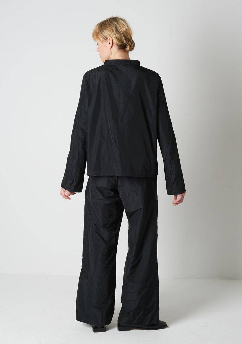 Katharina Hovman Japanbluse RIBSTOP, black Begrenzte Freigabe