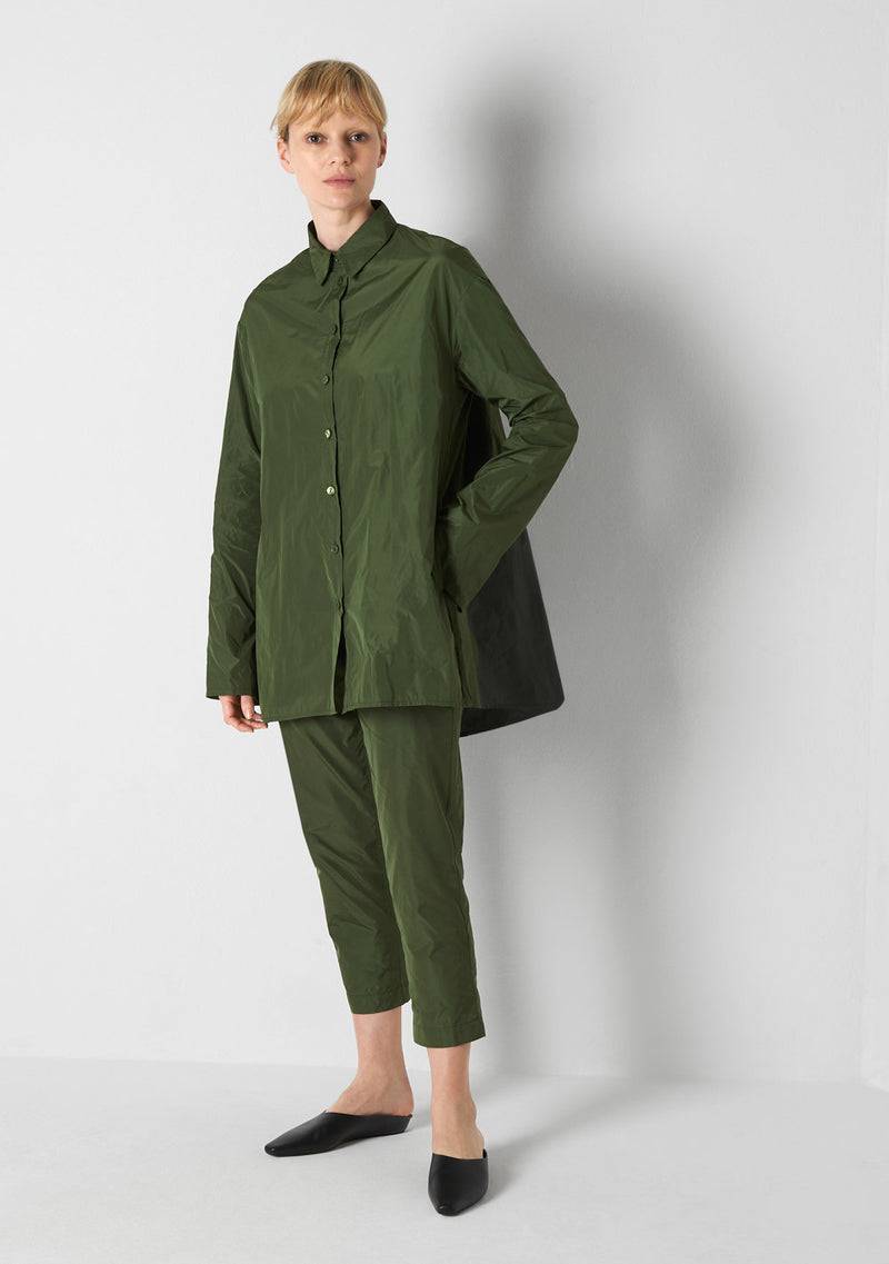 Katharina Hovman Bluse weit green tea Auslauf