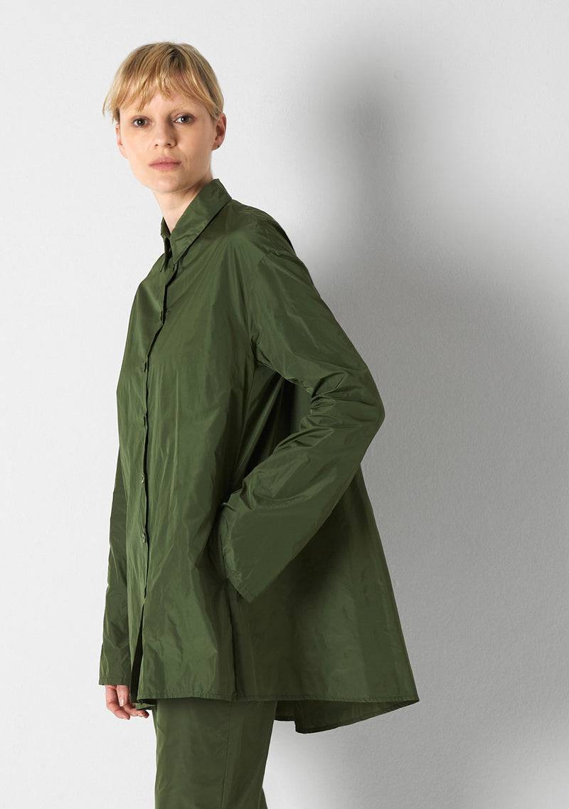 Katharina Hovman Bluse weit green tea Auslauf