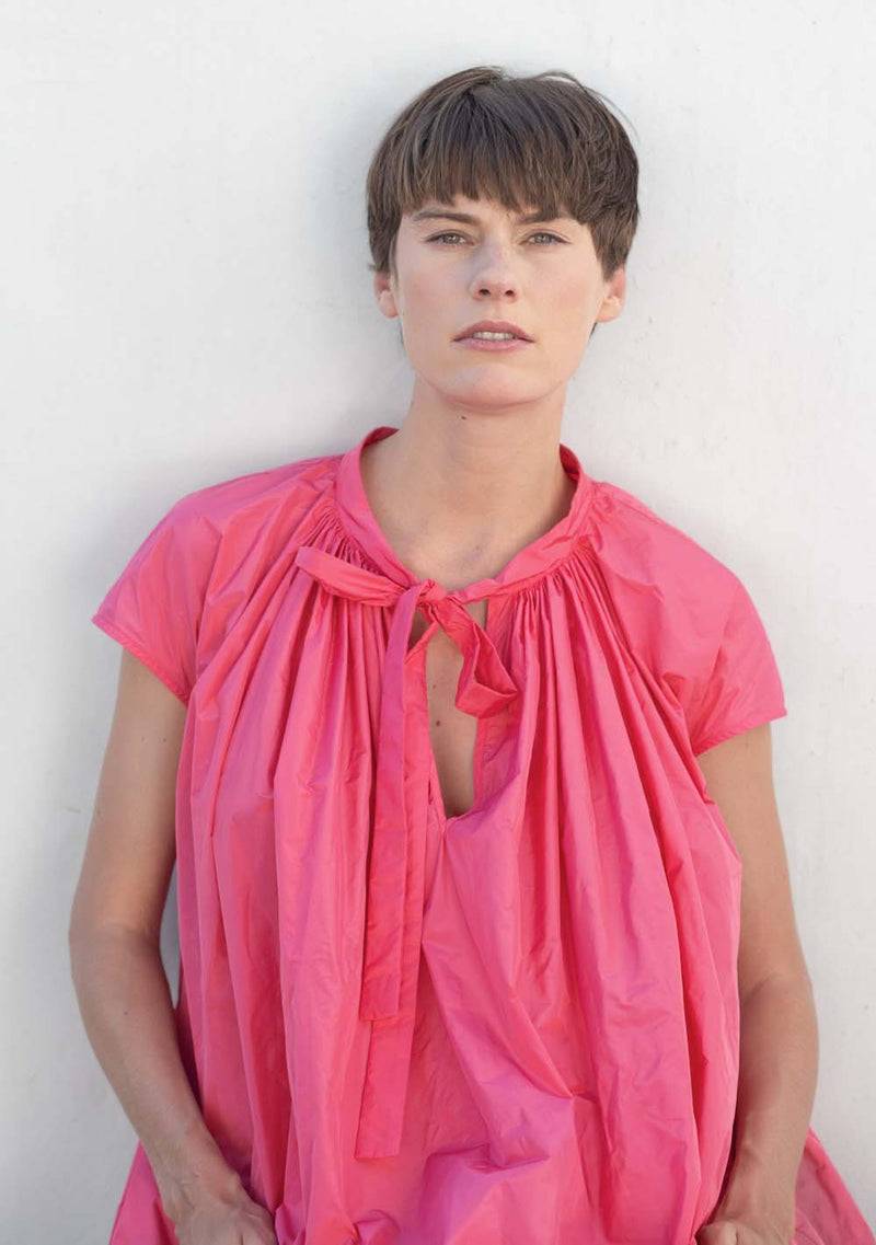Katharina Hovman Pleats Dress flamingo Günstiger Verkauf