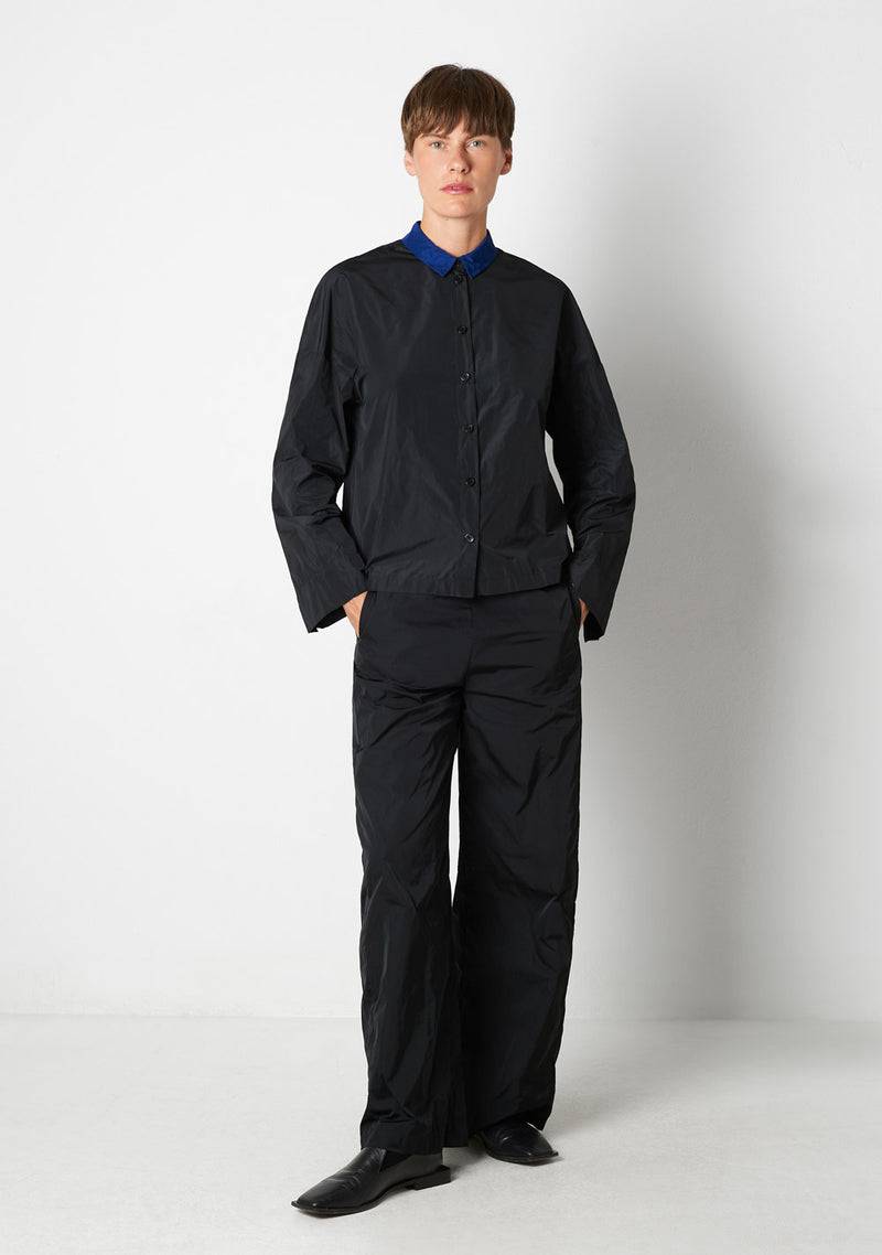 Katharina Hovman Kimonobluse black/royal VIP-Rabatte