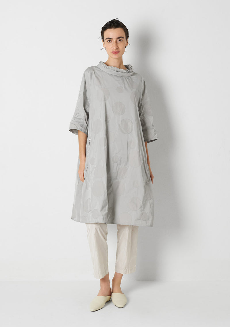 Katharina Hovman Day Dress heavy Taffetas, DOTS, silver Discount Store für neue Produkte