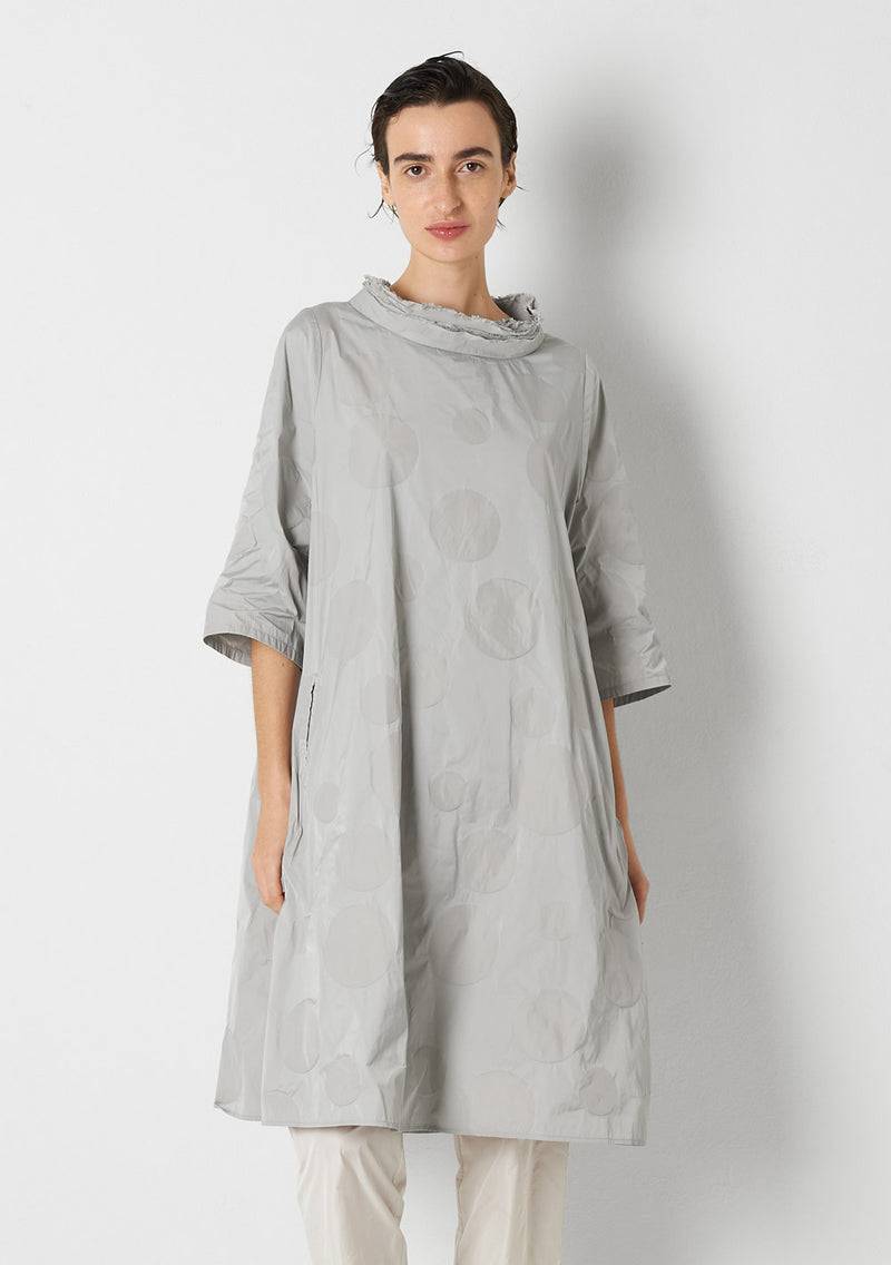Katharina Hovman Day Dress heavy Taffetas, DOTS, silver Discount Store für neue Produkte