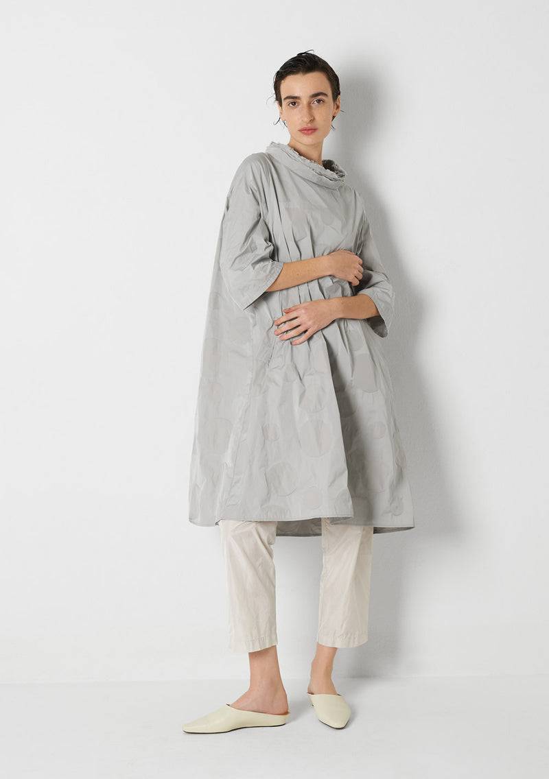 Katharina Hovman Day Dress heavy Taffetas, DOTS, silver Discount Store für neue Produkte