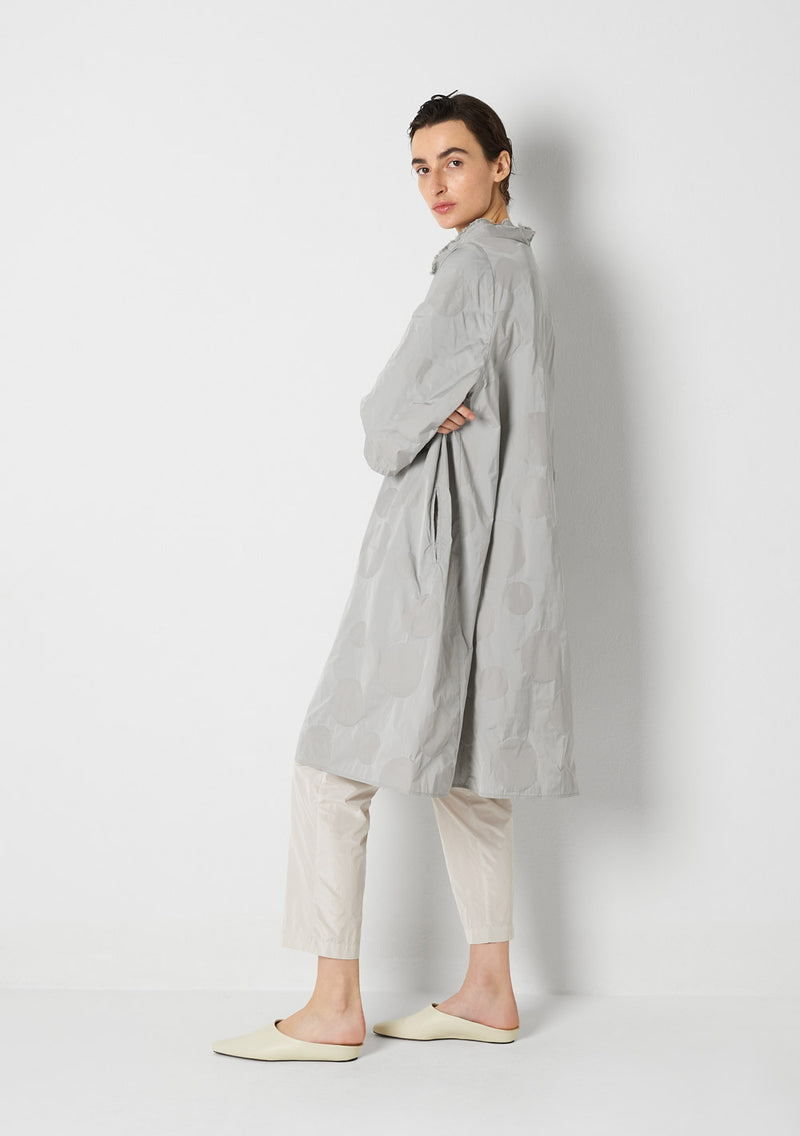 Katharina Hovman Day Dress heavy Taffetas, DOTS, silver Discount Store für neue Produkte