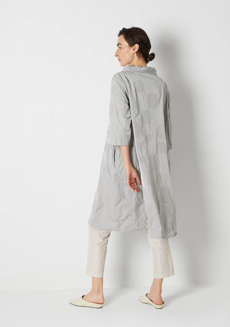 Katharina Hovman Day Dress heavy Taffetas, DOTS, silver Discount Store für neue Produkte