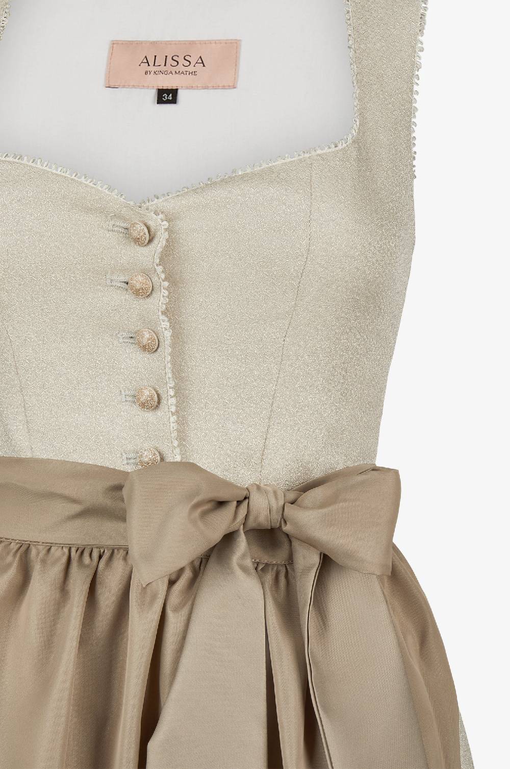 Kinga Mathe Dirndl Elsa in Taupe Top Angebot