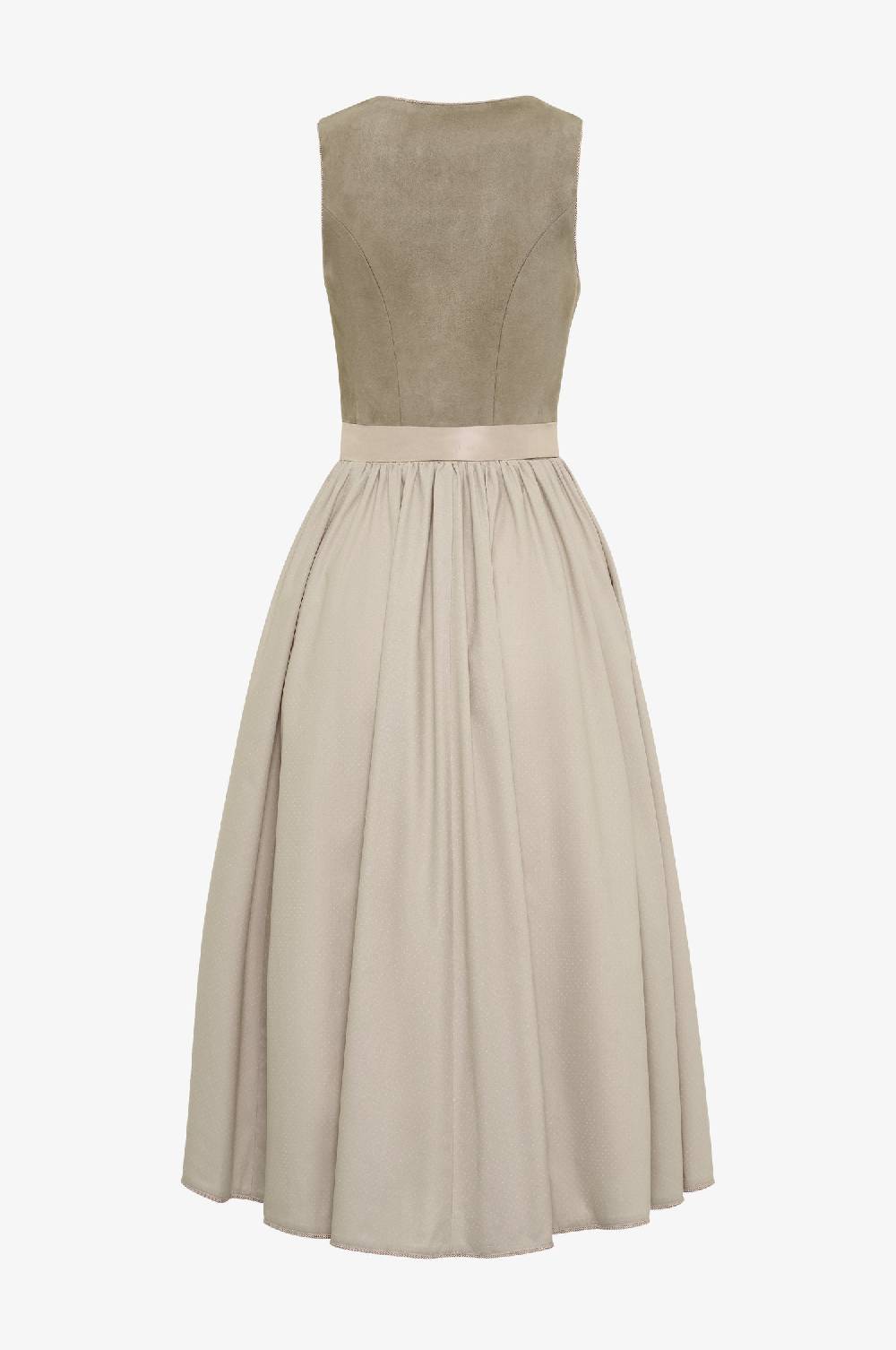 Kinga Mathe Lederdirndl Forst in taupe Fabrikladen