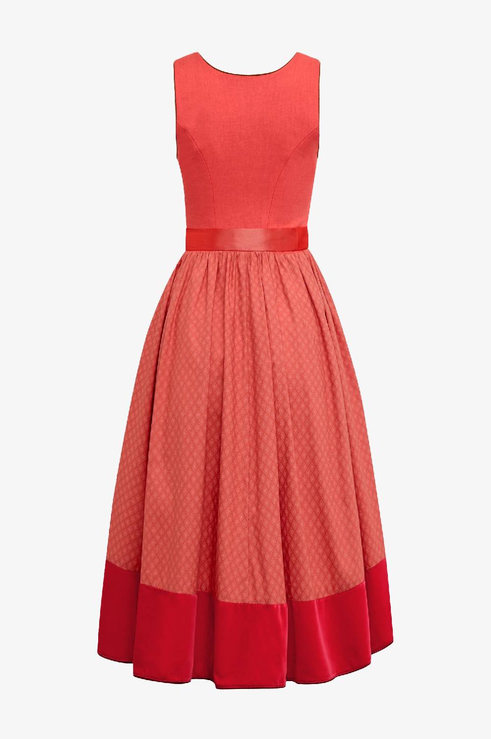 Kinga Mathe Jubiläumsdirndl in Coral Im Verkauf