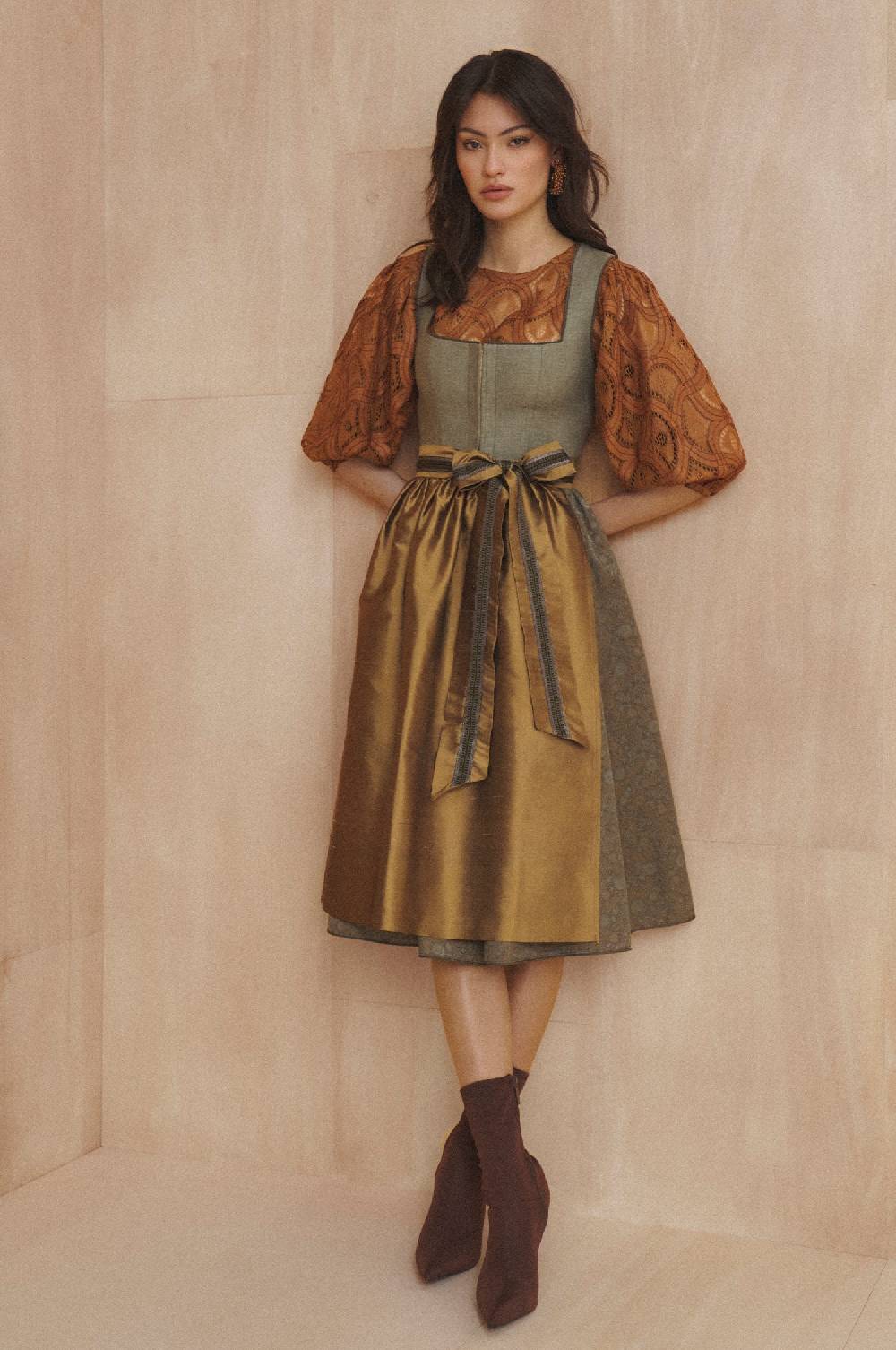 Kinga Mathe Dirndl Royan in Taupe Neueste Mode