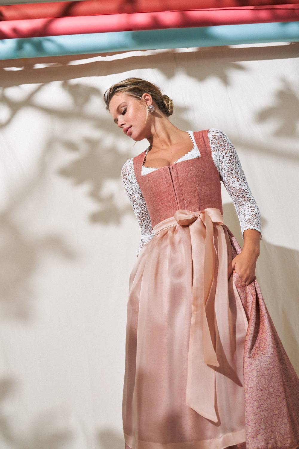 Kinga Mathe Dirndl Alcamo in Rostrot Riesige Ersparnisse