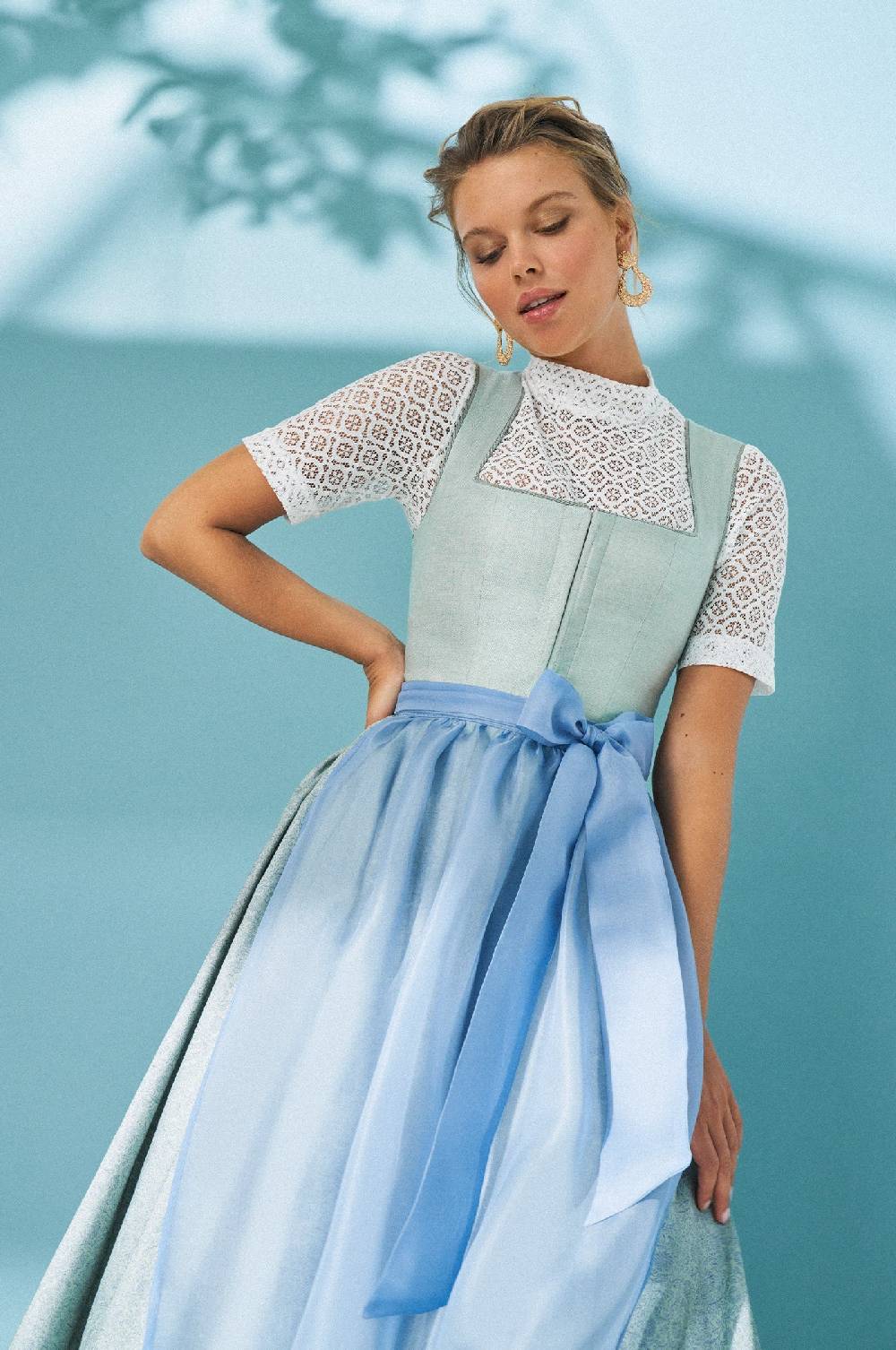 Kinga Mathe Dirndl Alcamo in Salbei Begrenzte Freigabe