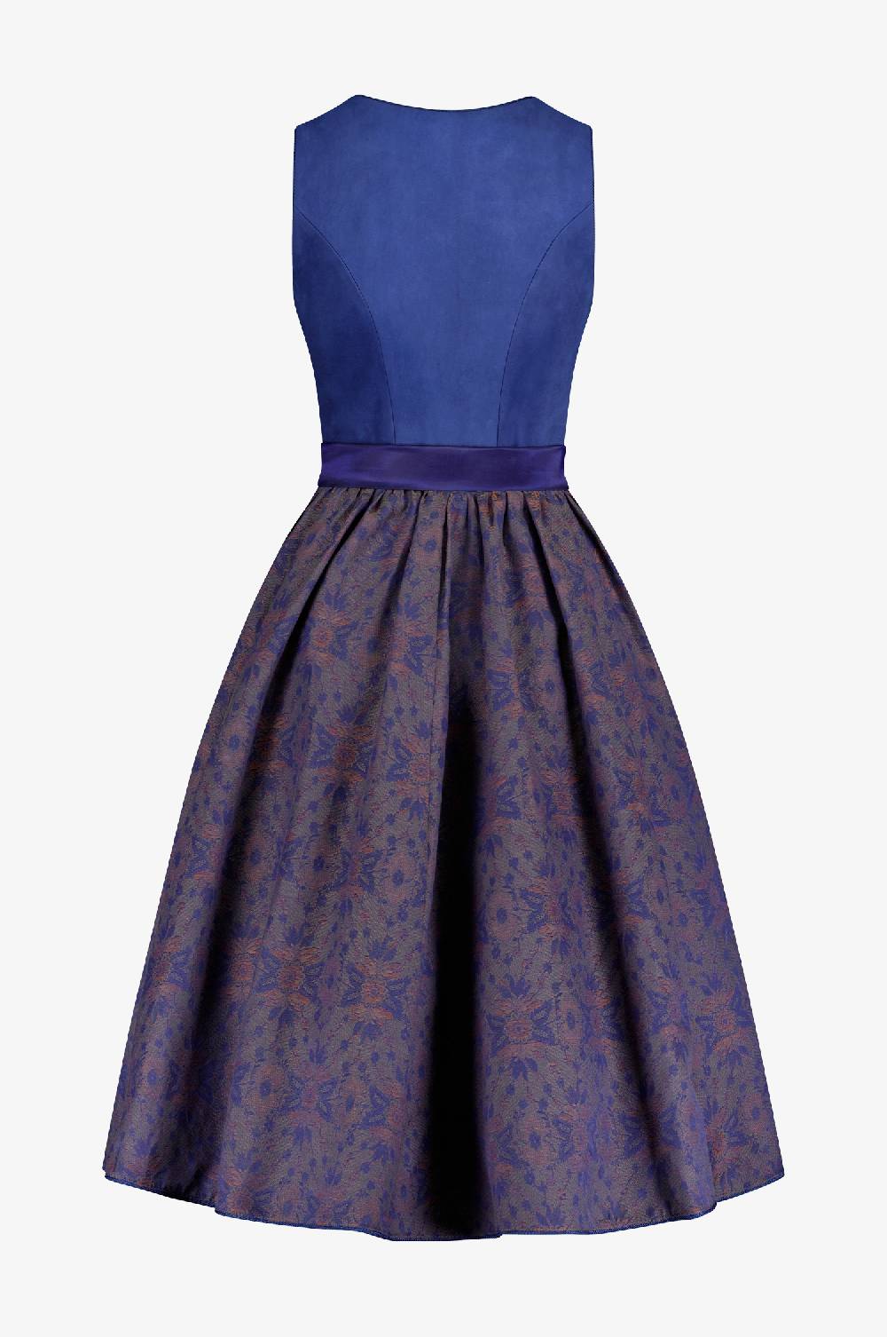Kinga Mathe Lederdirndl Panama in Blau Riesige Rabatte