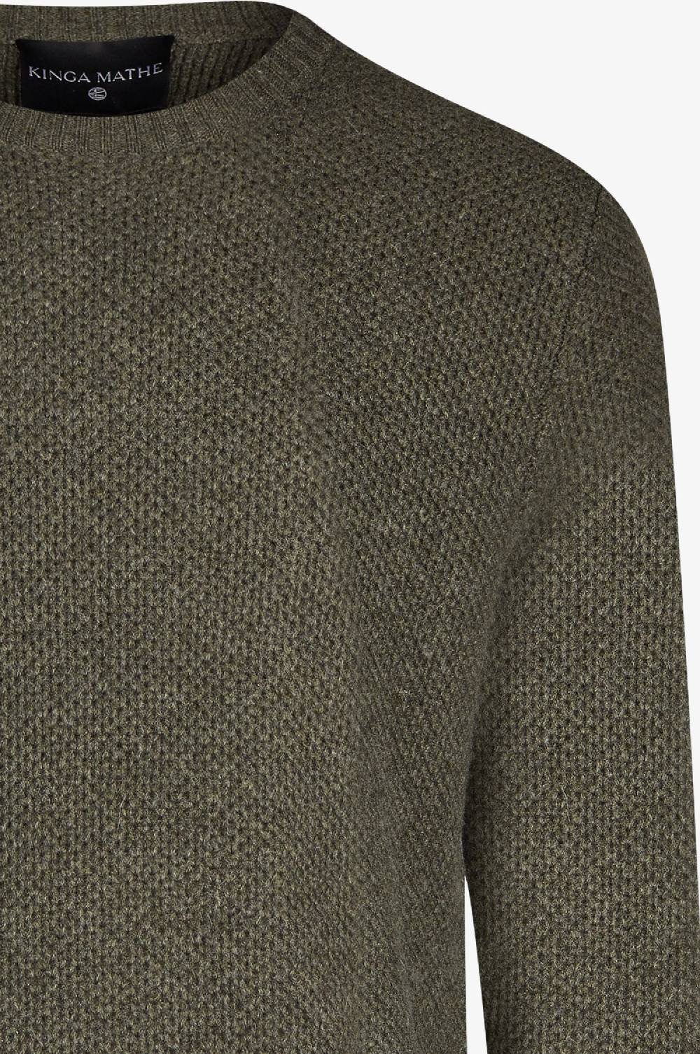 Kinga Mathe Cashmere Pullover Charles in Olive Rabatte dieses Monats