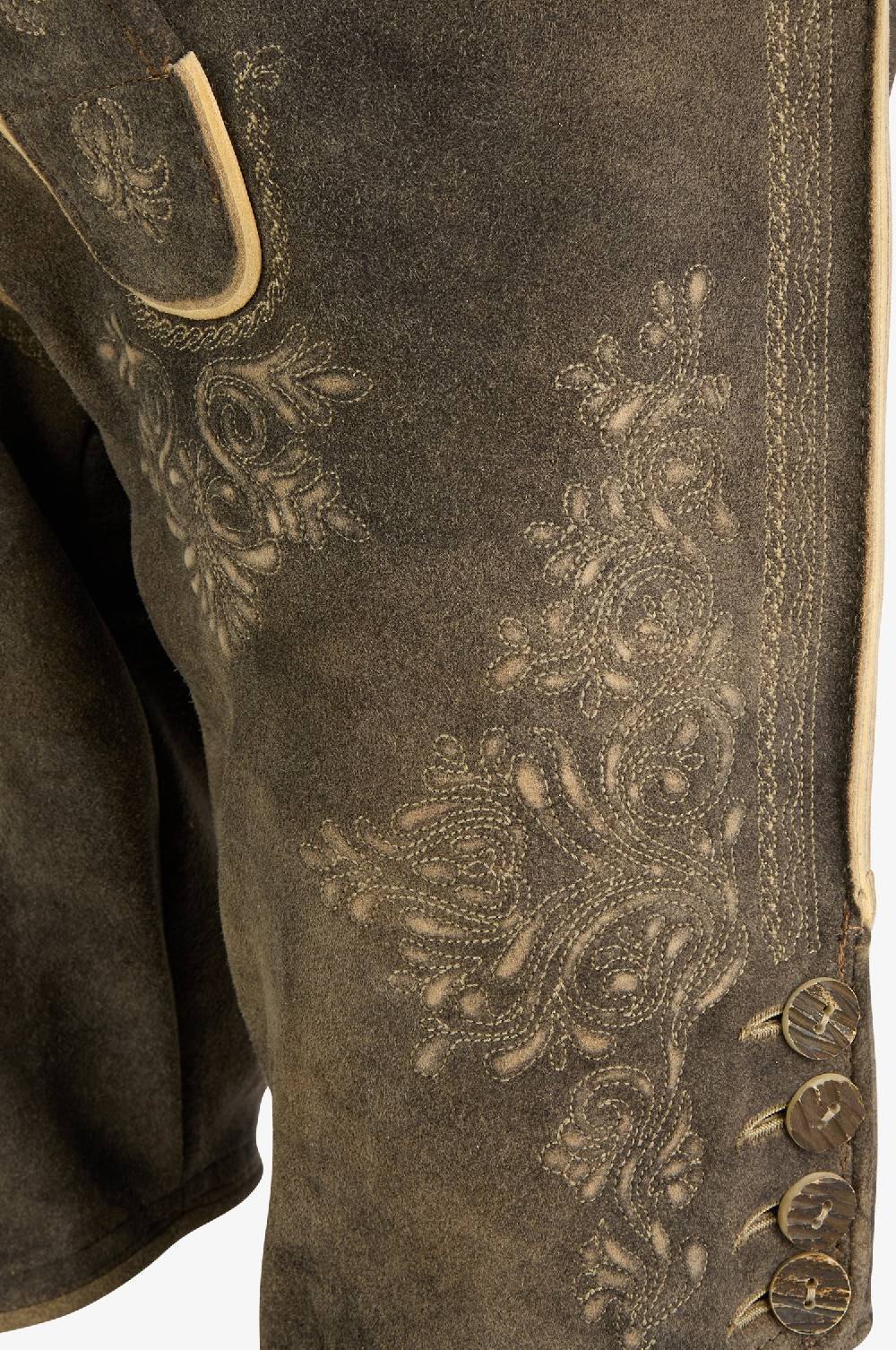 Kinga Mathe Ziegen Lederhose Kaiser in Old Grey Vatertagsangebot