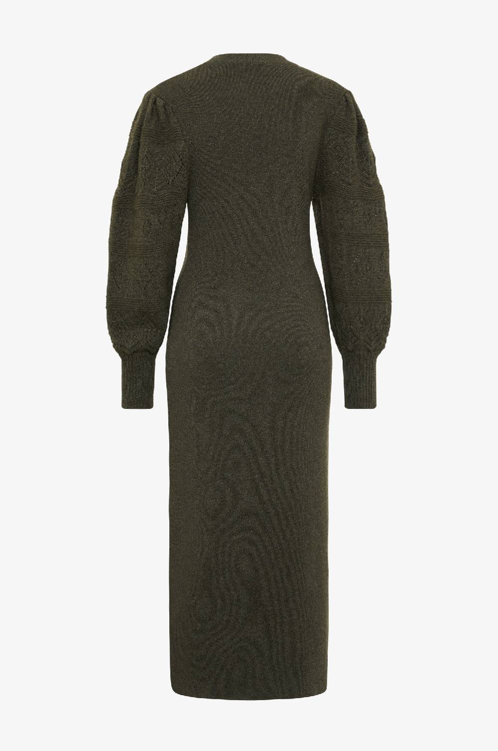 Kinga Mathe Cashmere Strickkleid Leonora in Olive Vierteljährliche Förderung