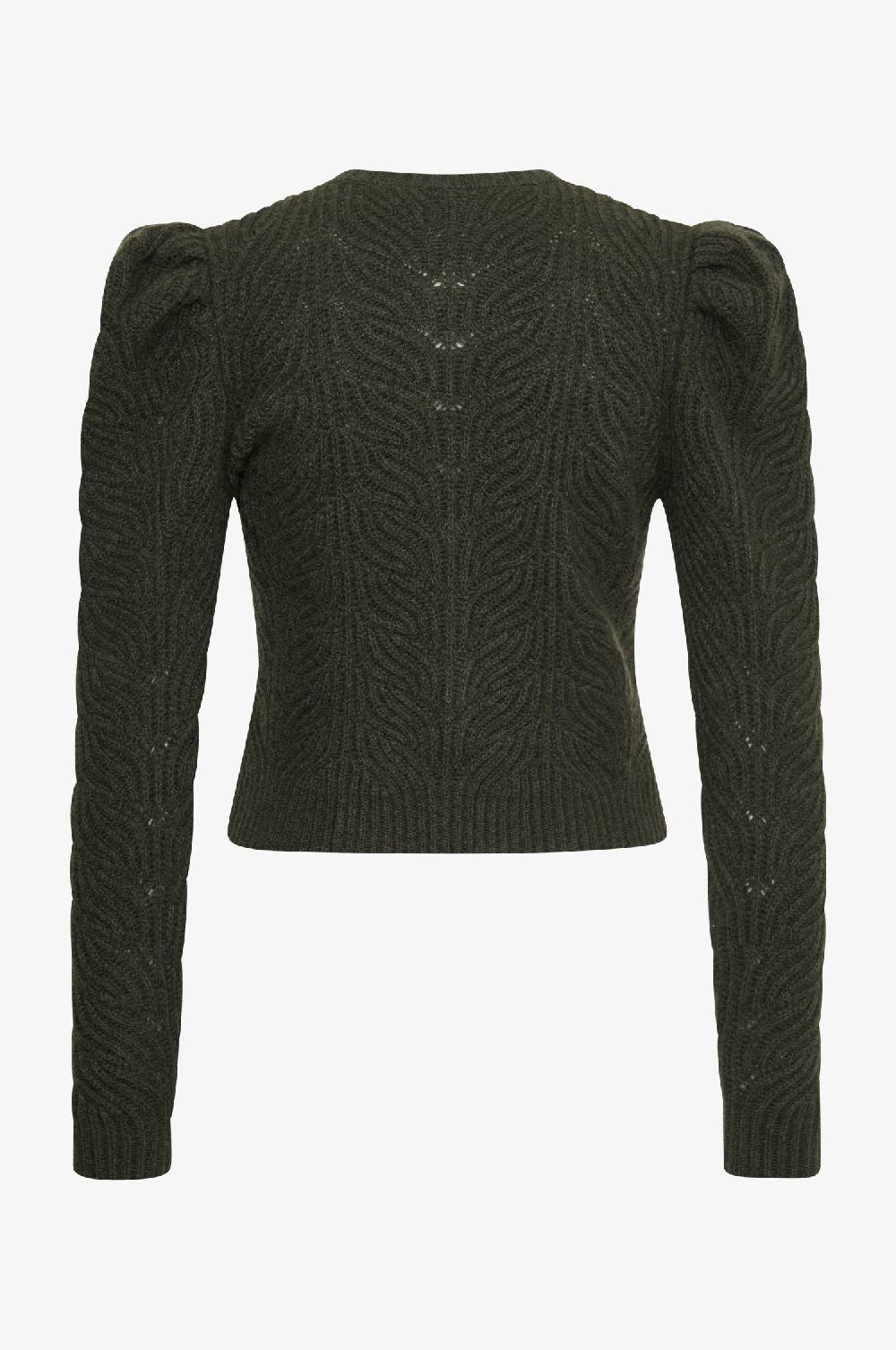 Kinga Mathe Cashmere Strickjacke Marie in Olive Super Rabatt