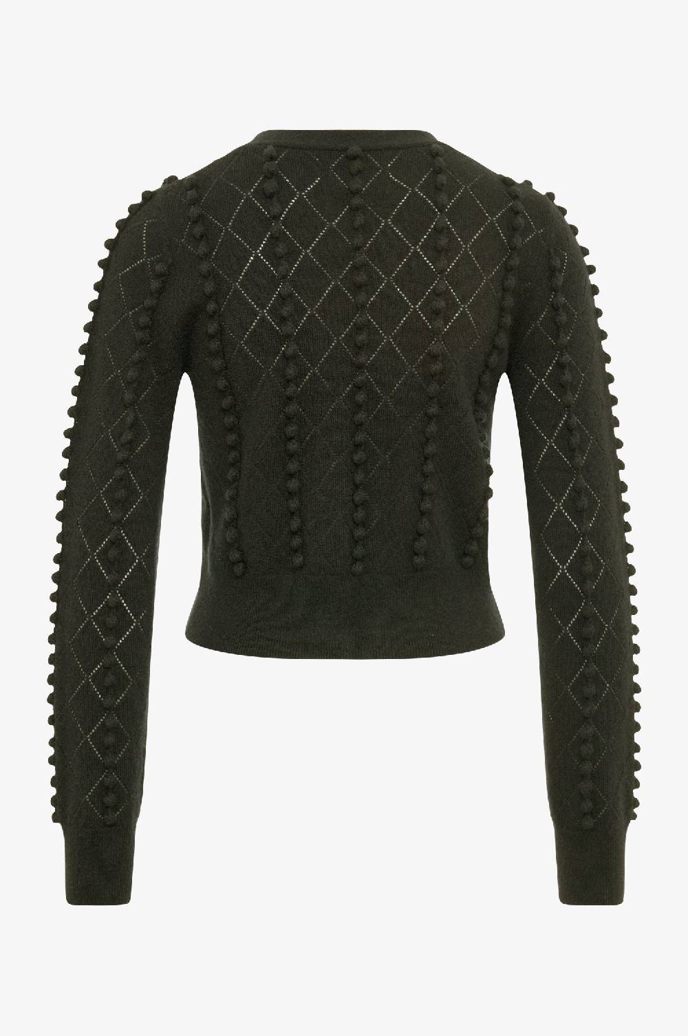 Kinga Mathe Cashmere Strickjacke Amalia in Olive Fabrikladen