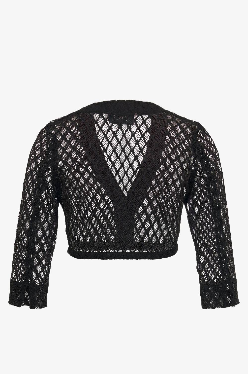 Kinga Mathe Dirndlbluse Lee in Schwarz Auslauf