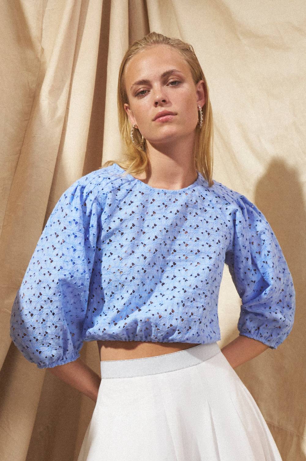 Kinga Mathe Bluse Kinga in blau Günstiger Verkauf