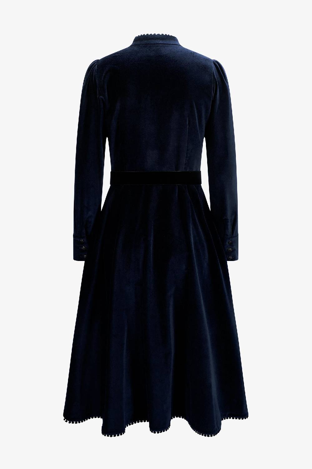 Kinga Mathe Samtkleid Ann in Nachtblau Saisonale Angebote