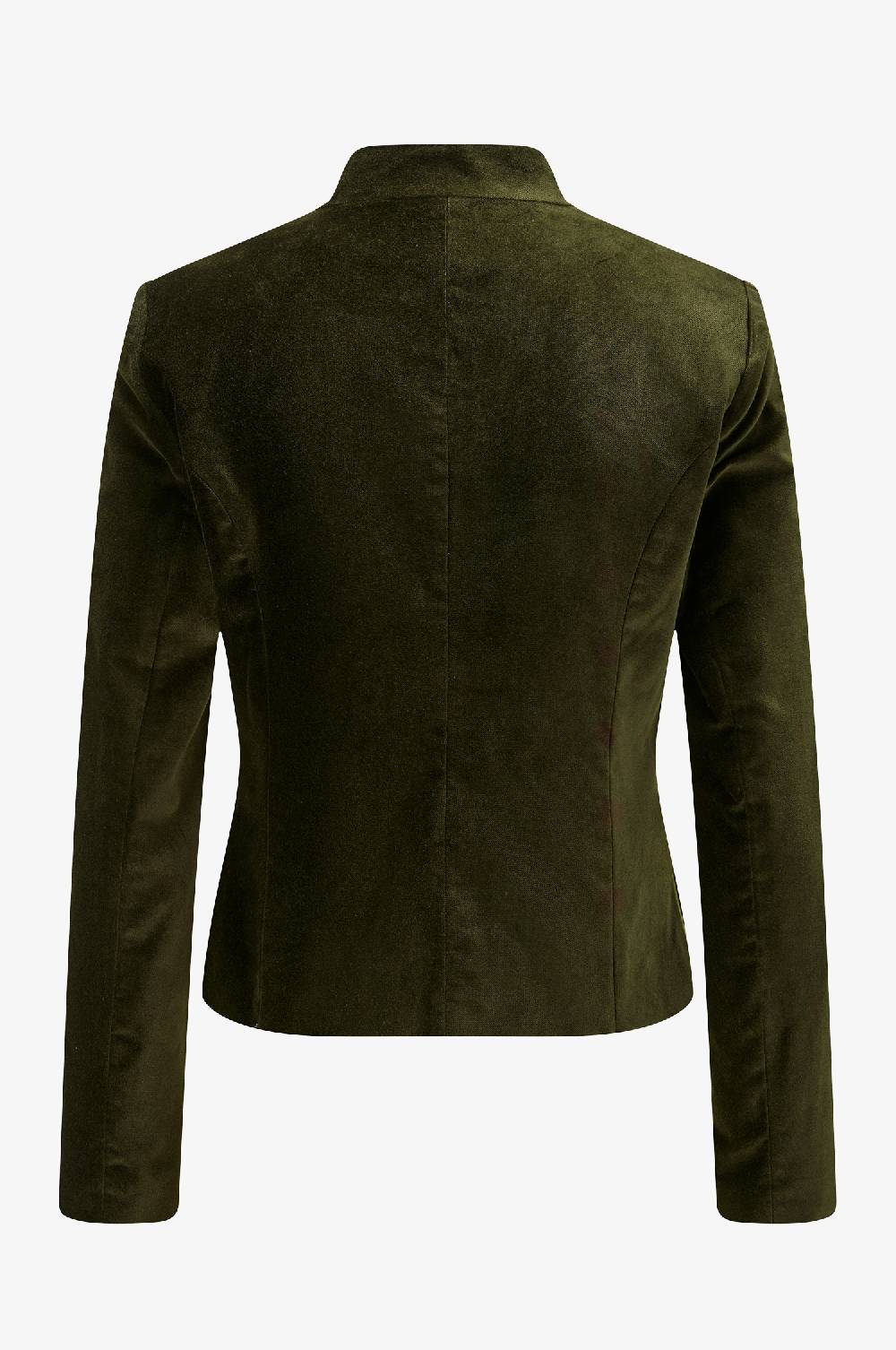 Kinga Mathe Jacke Constanze Samt in Olive Bis zu 50% Rabatt