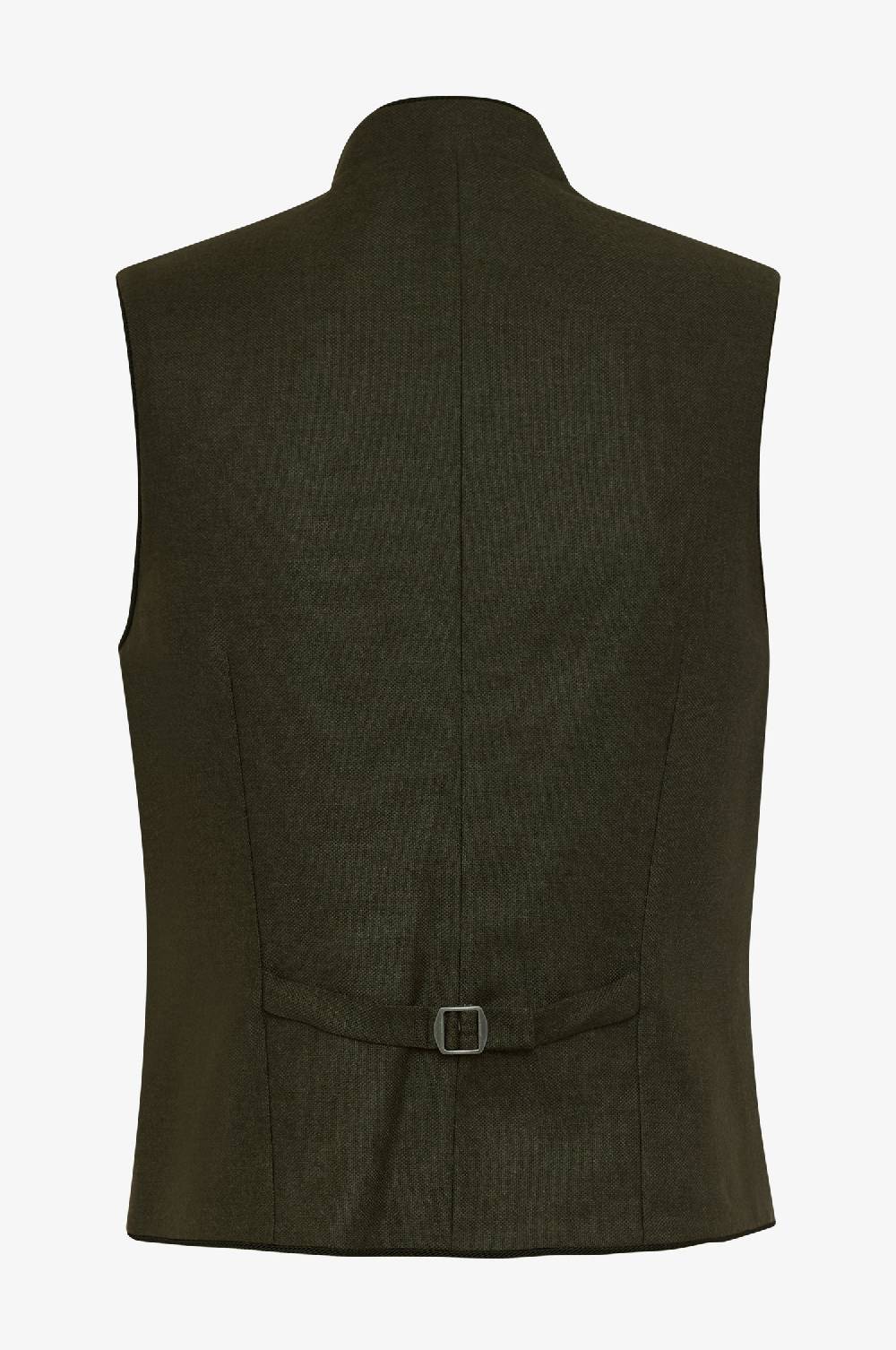 Kinga Mathe Gilet Nick aus Wolle in Loden Rabatt