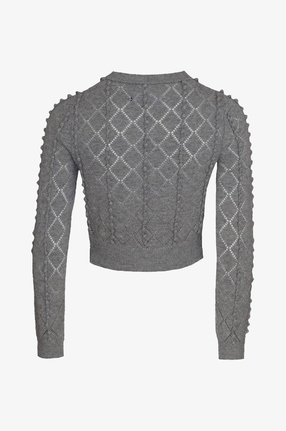 Kinga Mathe Cashmere Strickjacke Amalia in Grau Zeitlich begrenztes Angebot