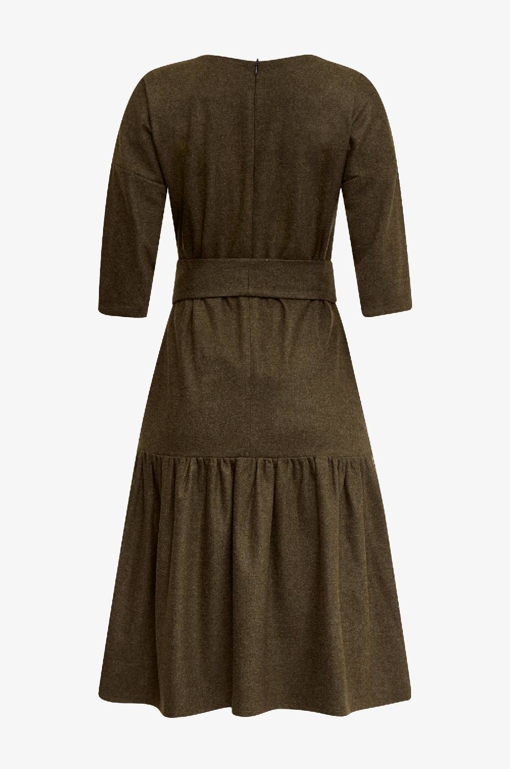 Kinga Mathe Kleid Isabella in Loden VIP-Rabatte