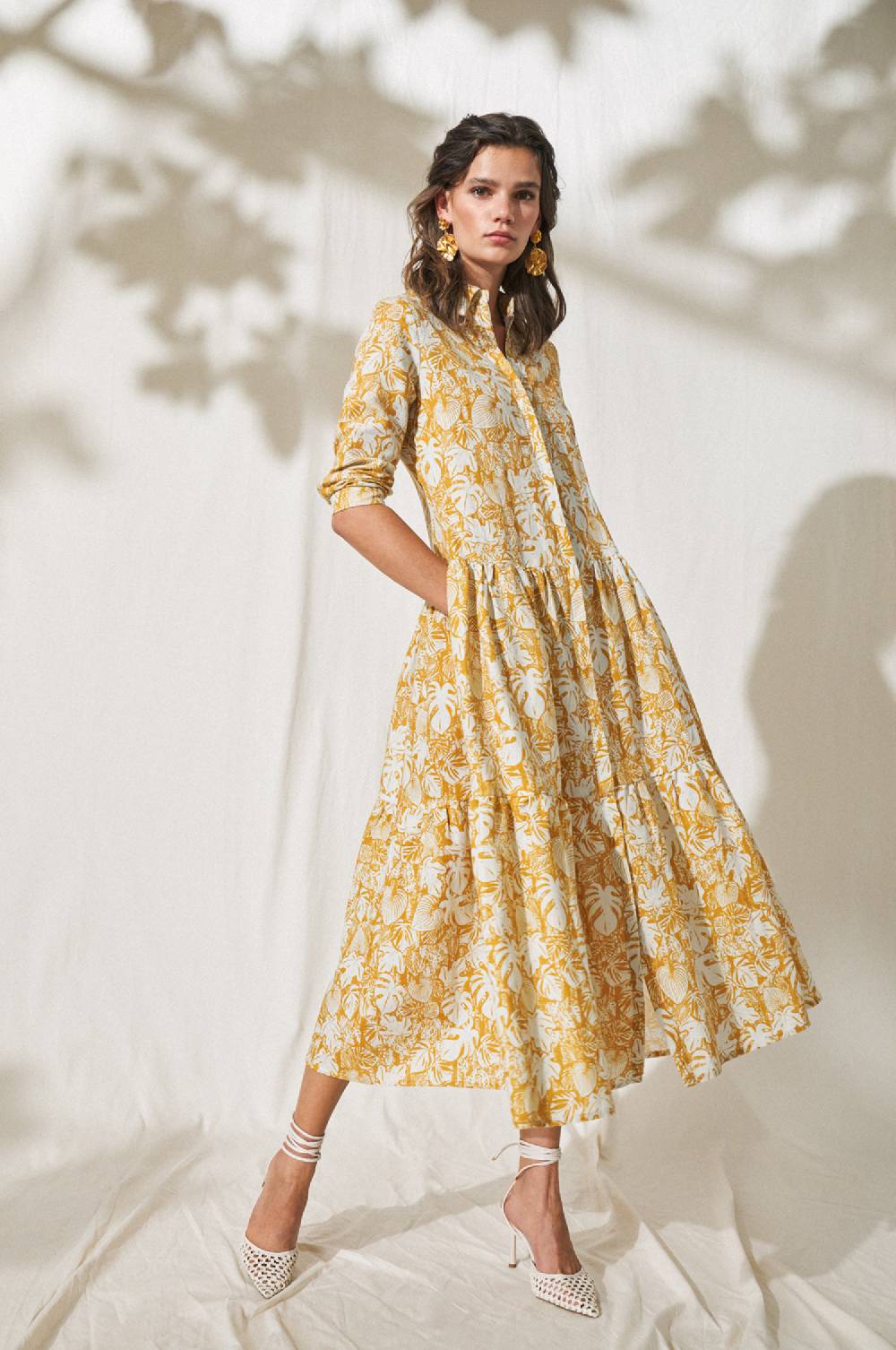Kinga Mathe Kleid Kimi in Senf Neueste Stile