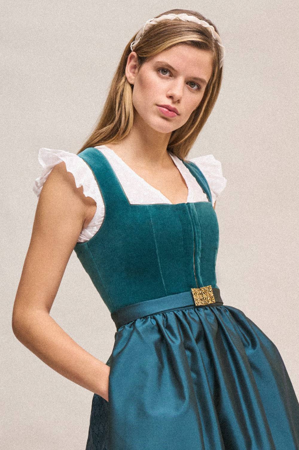 Kinga Mathe Dirndlbluse Kiki in Weiß Im Verkauf