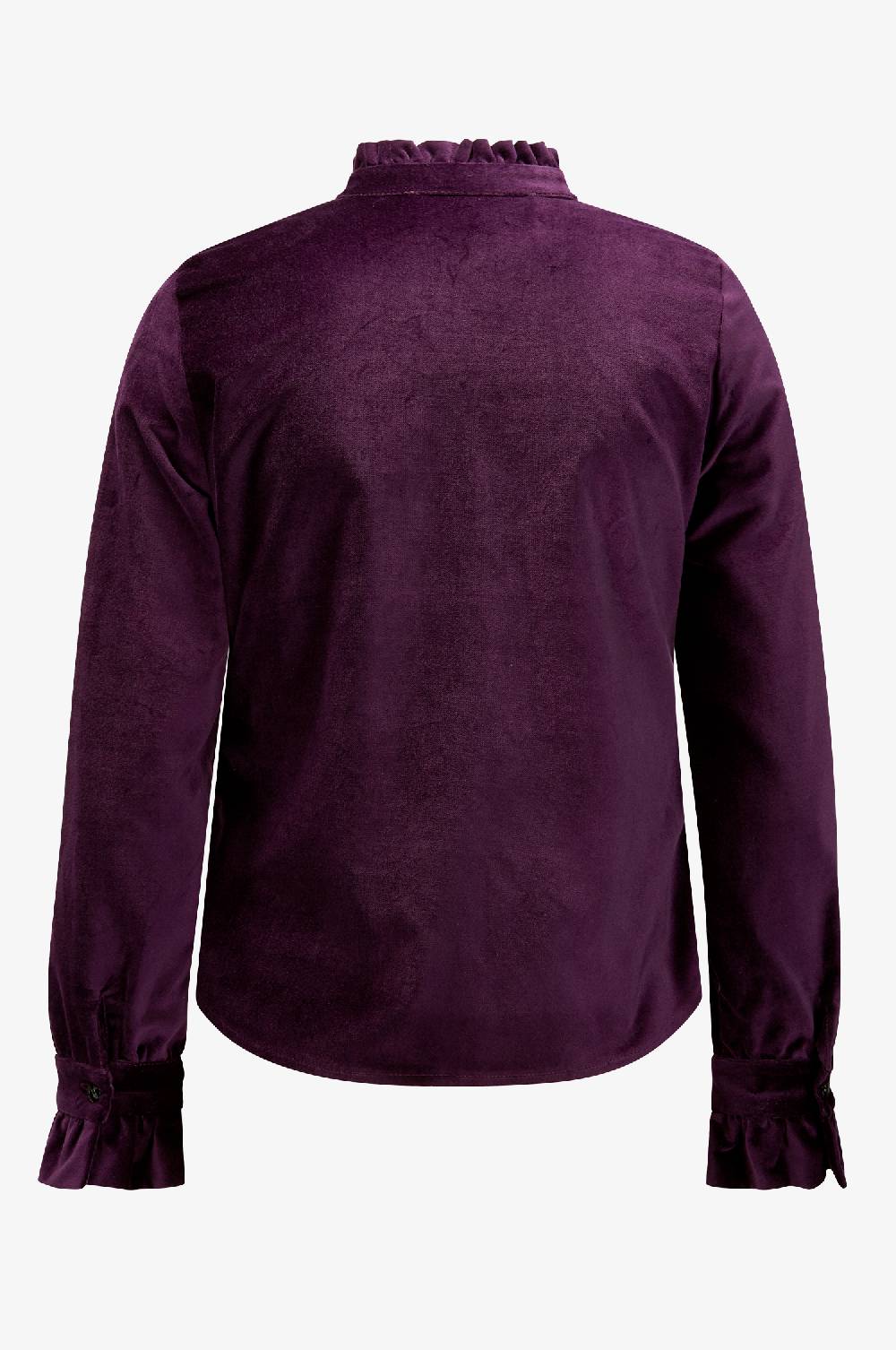 Kinga Mathe Samtbluse Lady in Aubergine Sonderangebot