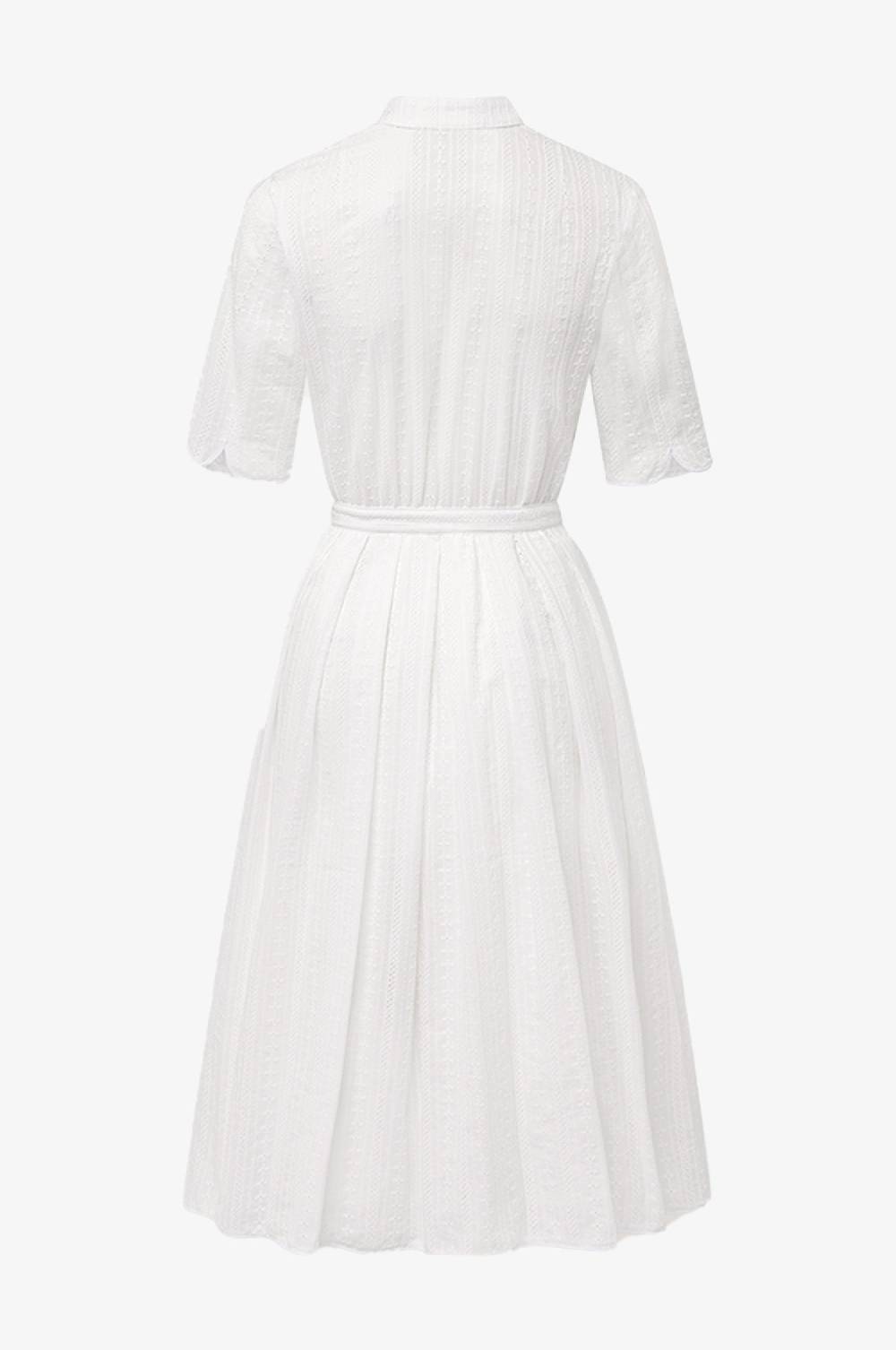 Kinga Mathe Baumwoll-Kleid Inas in Ivory Discount Store für neue Produkte