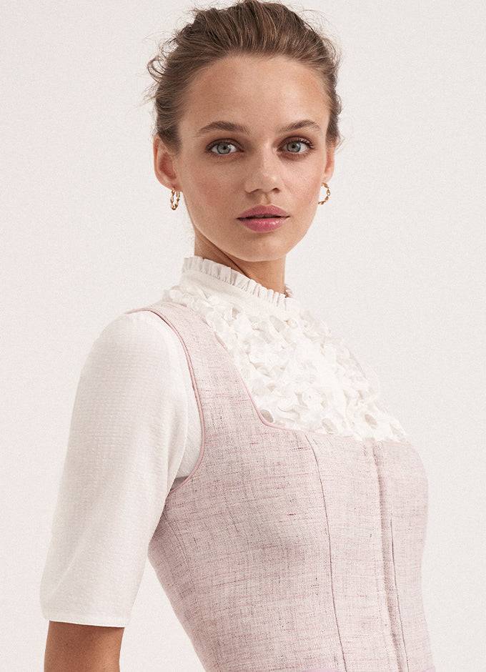Kinga Mathe Bluse Hanna in Weiß mit Arm Super Rabatt