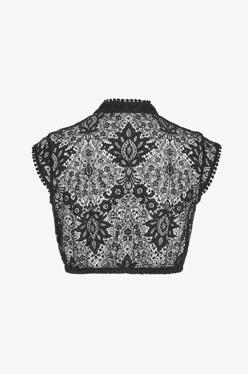 Kinga Mathe Spitzenbluse Evelyn in Schwarz Angebote
