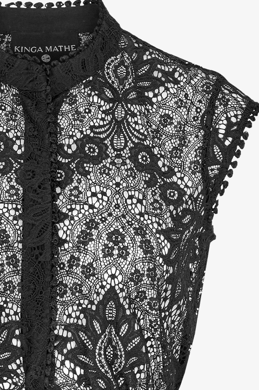 Kinga Mathe Spitzenbluse Evelyn in Schwarz Angebote