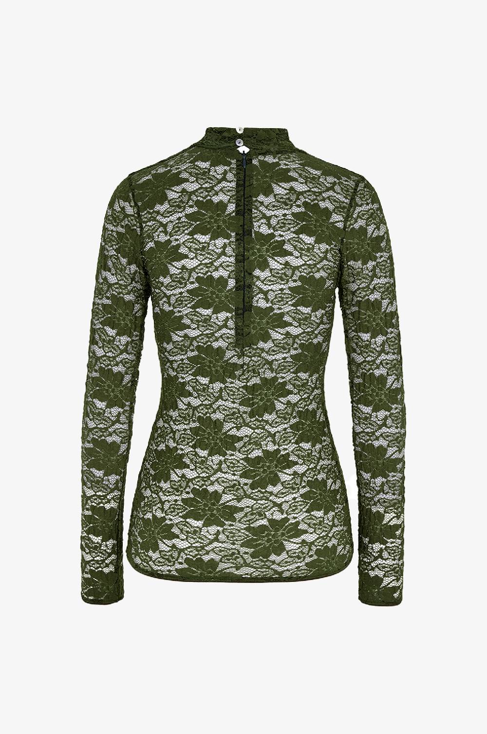 Kinga Mathe Top Carin in Olive Kostenloser Versand