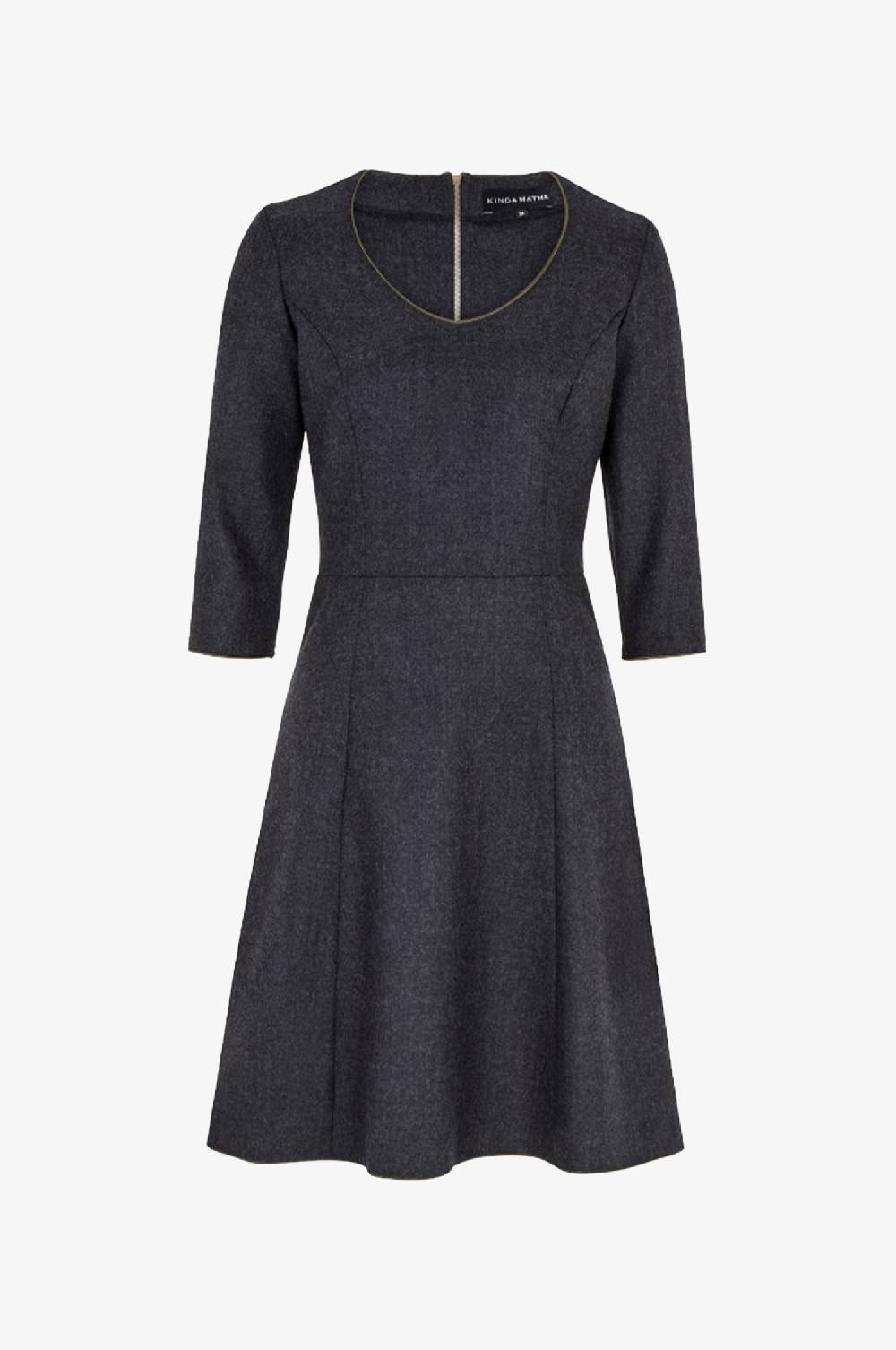 Kinga Mathe Kleid Melissa in Anthrazit Lagerräumung