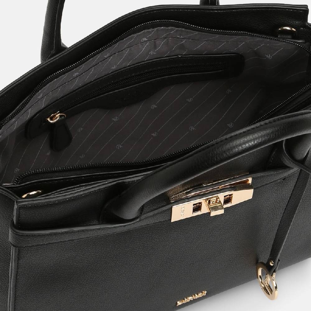 ﻿L. Credi Konstanze Henkeltasche schwarz Jubiläumsangebot
