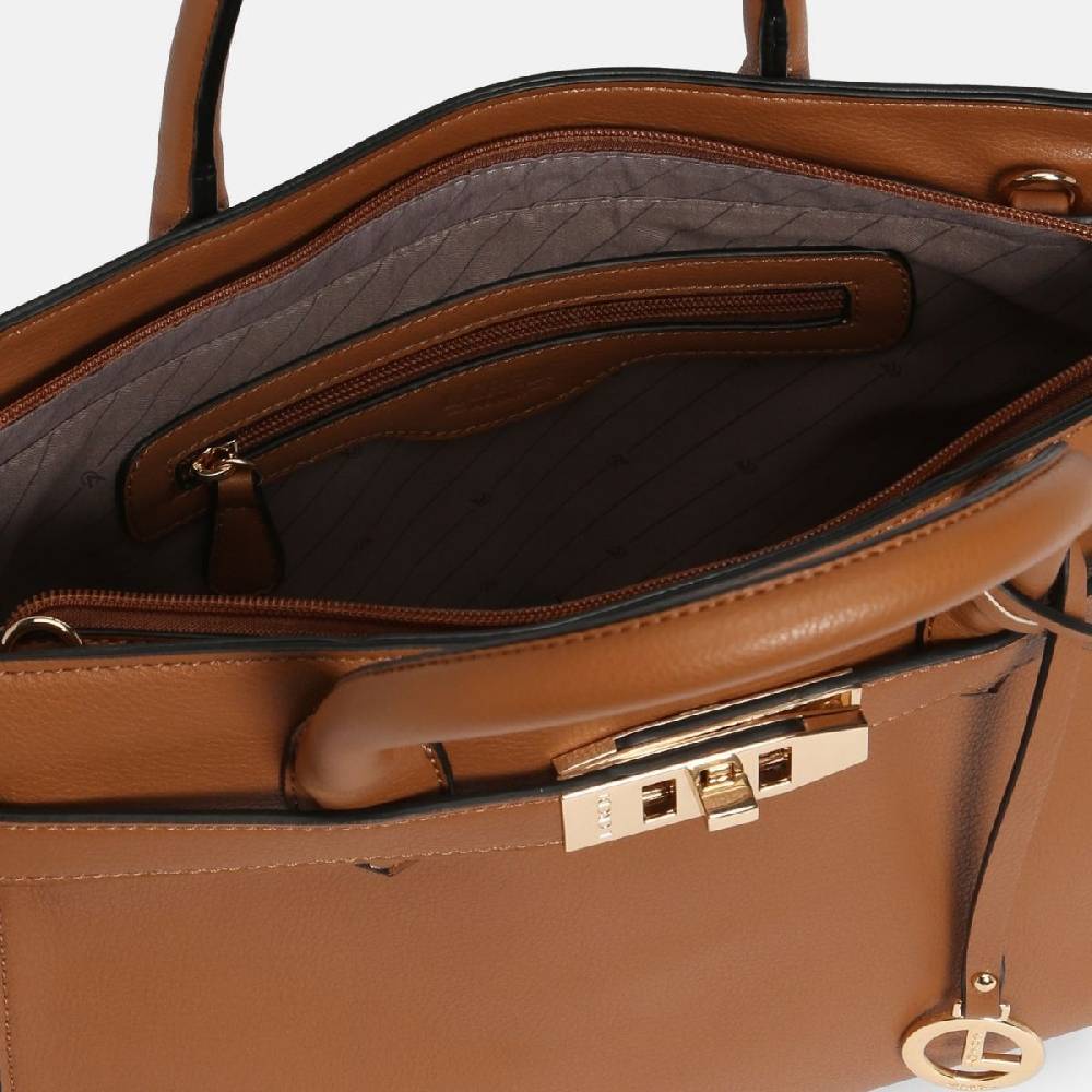 L. Credi Konstanze Henkeltasche cognac Lagerräumung