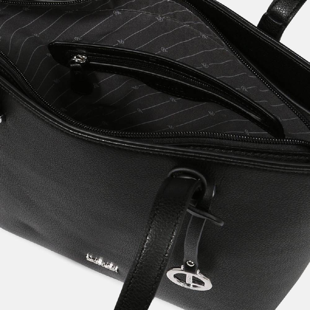 L. Credi Filippa Shopper schwarz Super Sparpreis