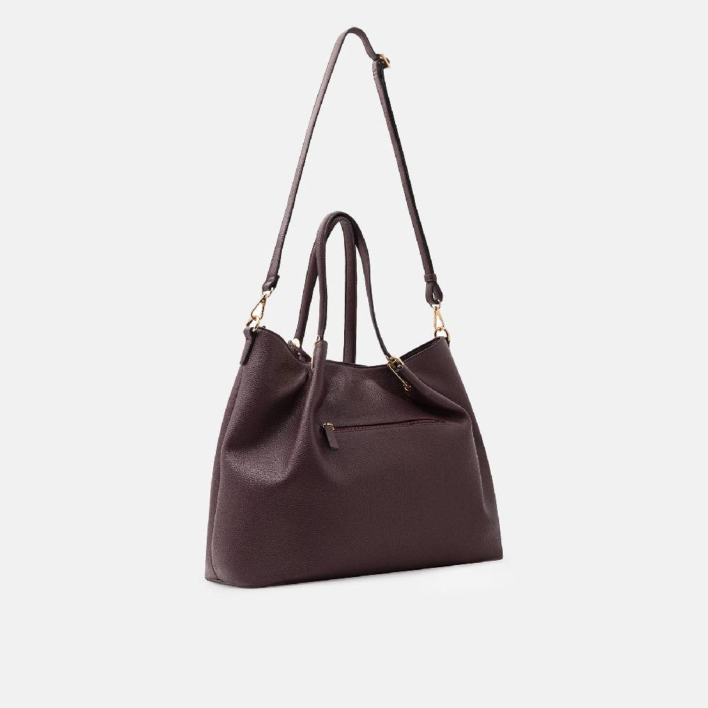 L. Credi Ebony Shopper dark plum Kostenlose Rückgabe