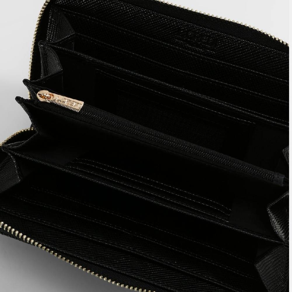 L. Credi Ebba Portemonnaie schwarz Sonderangebot