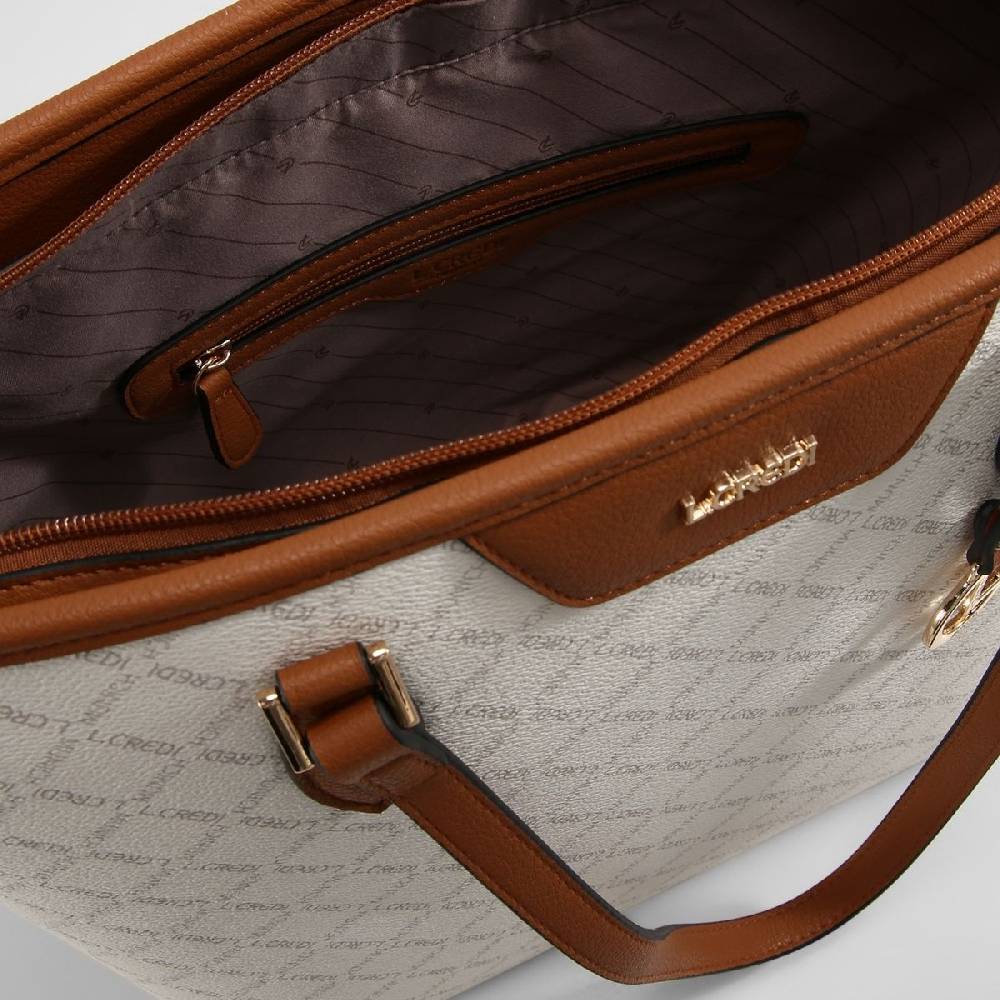 L. Credi Filiberta Shopper weiss Exklusivangebot