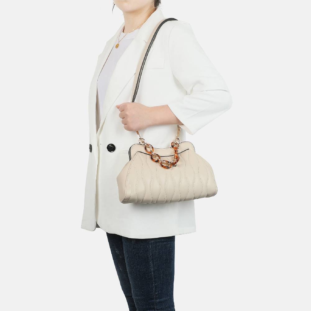 L. Credi Maren Clutch creme Heißer Verkauf