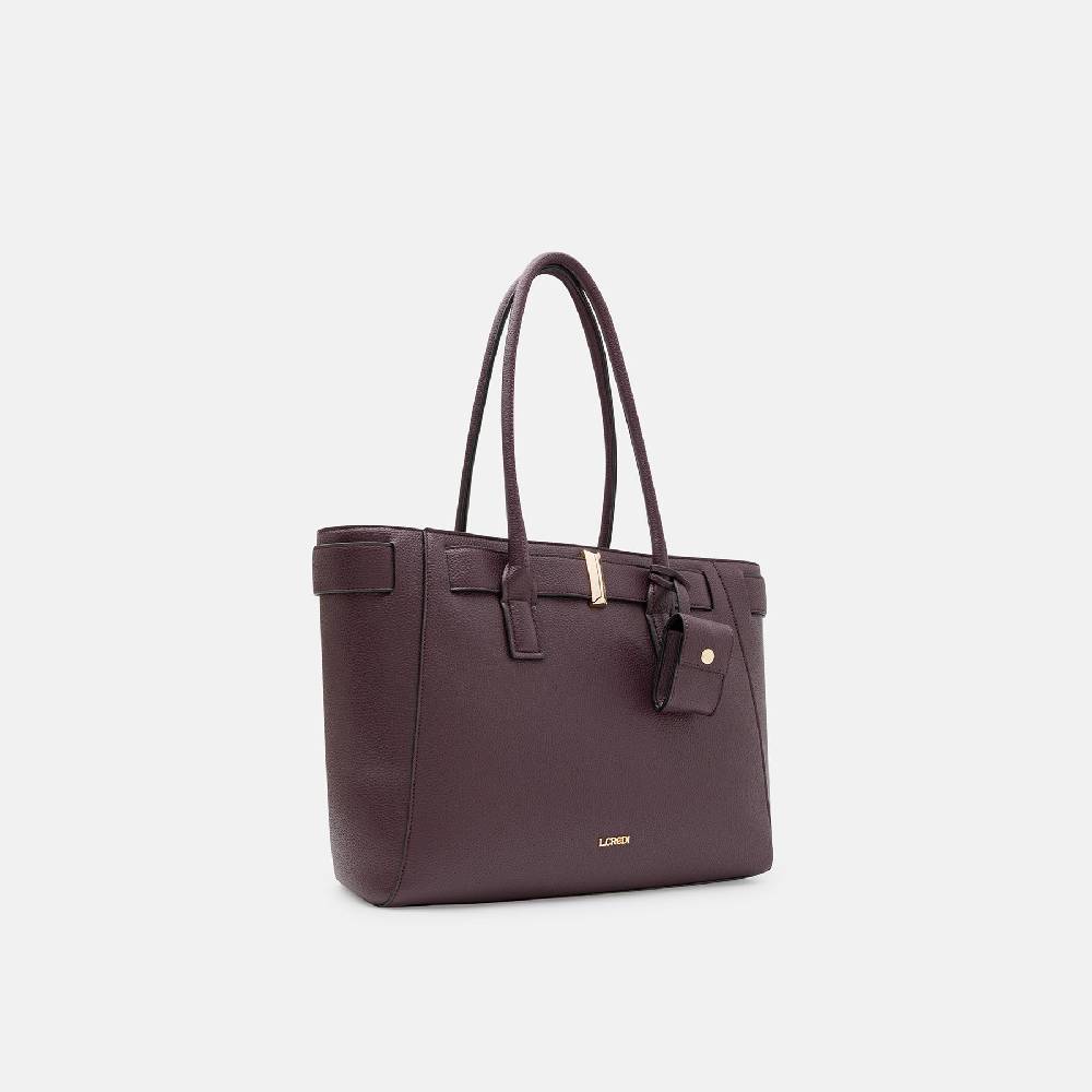 L. Credi Nadira Shopper dark plum Sonderangebote