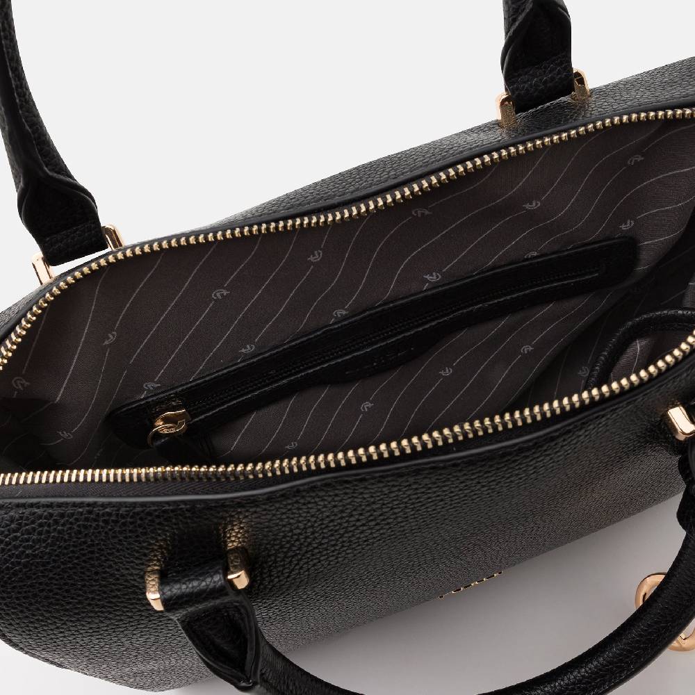 L. Credi Nura Henkeltasche schwarz Tiefpreis