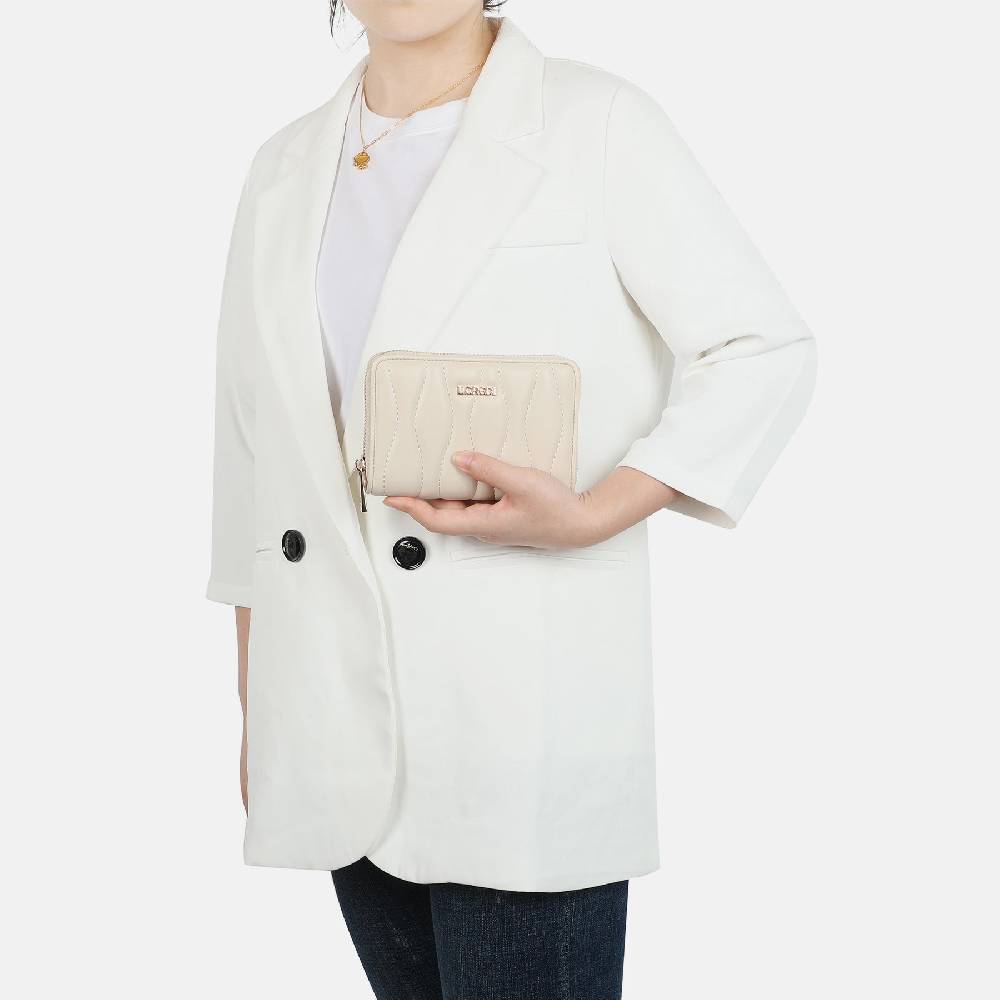 L. Credi Maren Portemonnaie Damen creme 50% Rabatt mit kostenlosem Versand